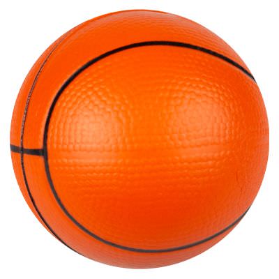 Blank blue basketball foam squishy available in bulk.